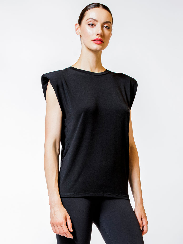 PADDED POWER TANK, BLACK