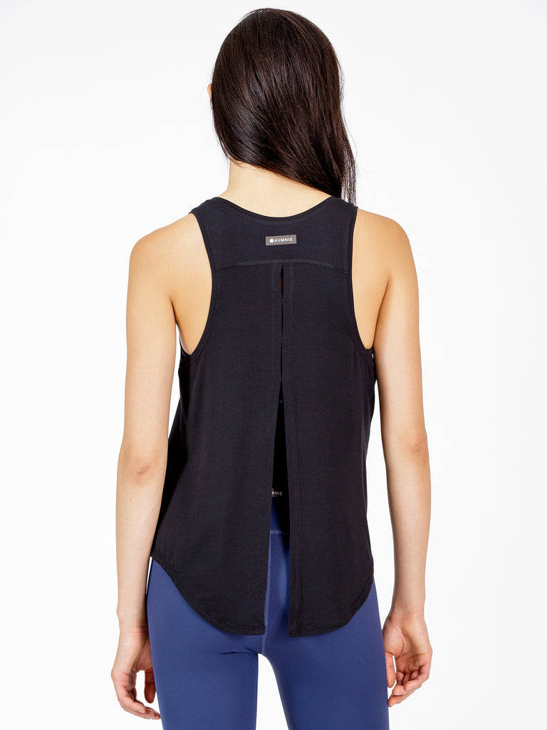 BACK TIE EVERYDAY SINGLET, BLACK