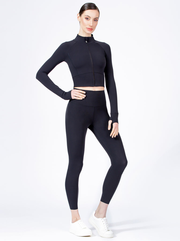 CROPPED BAREWEAR JACKET, BLACK