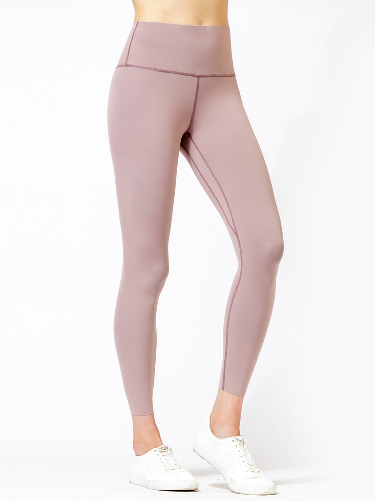 PURE FLOW ANKLE CROPS, ASH MAUVE