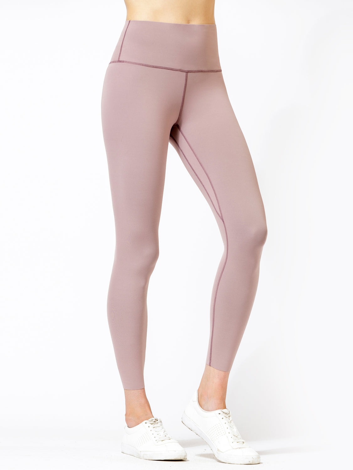 PURE FLOW ANKLE CROPS, ASH MAUVE