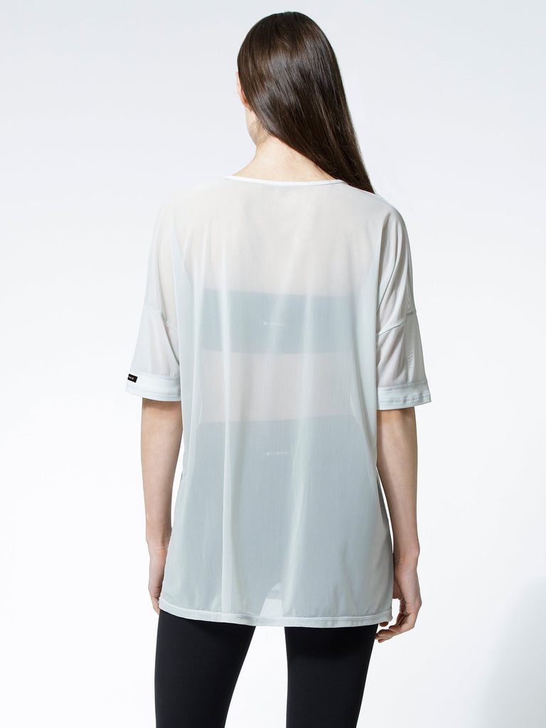 OVERSIZED MESH TEE, SEASALT