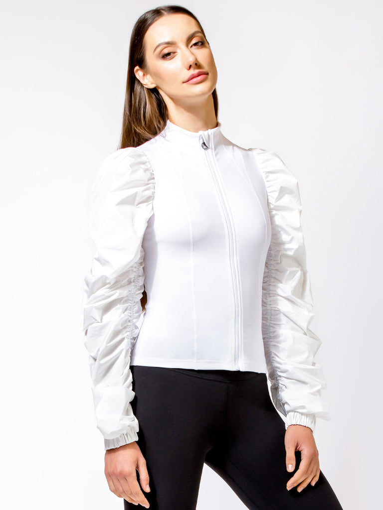 RUNWAY FIT JACKET, WHITE