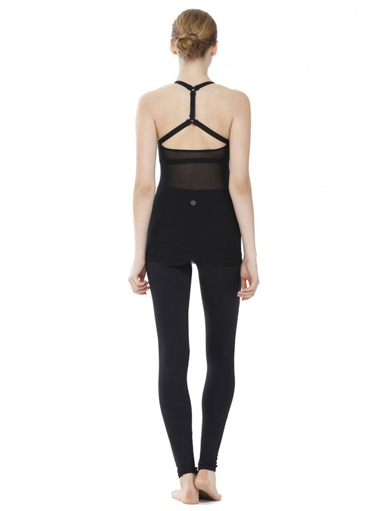 REFLECTION TANK, BLACK/BLACK MESH