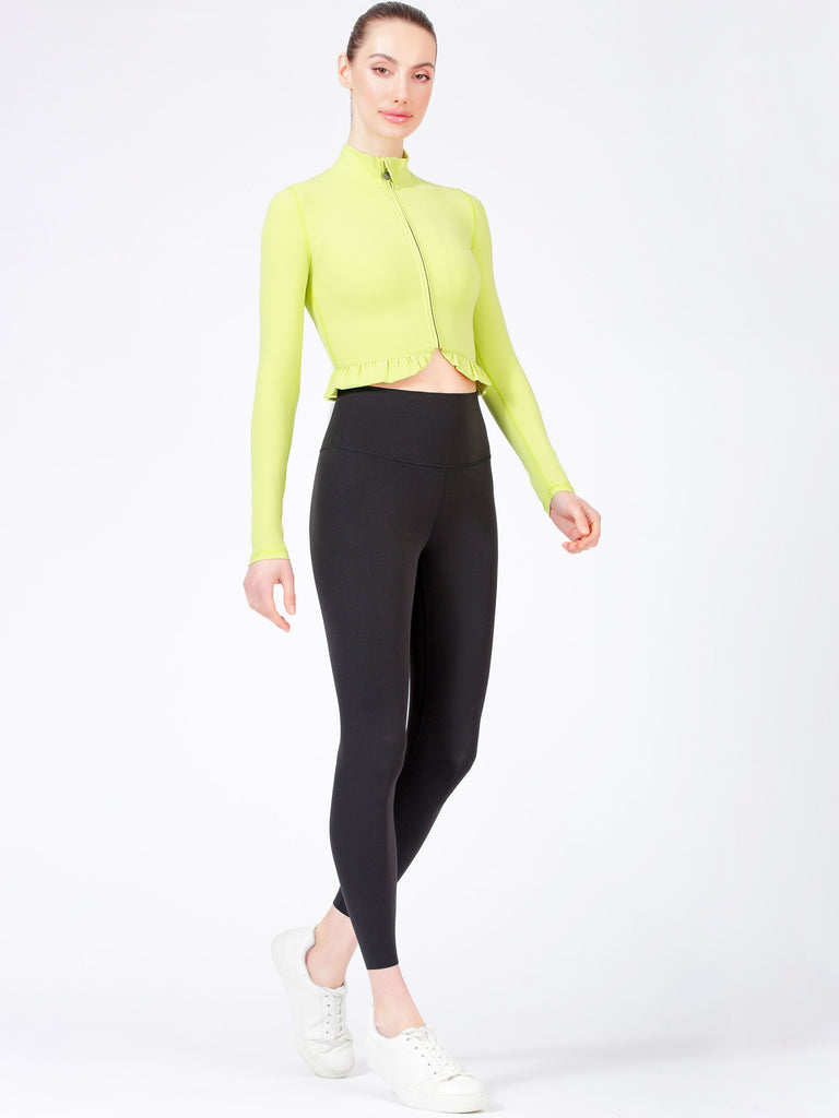 CROPPED RUFFLES JACKET, GLOW