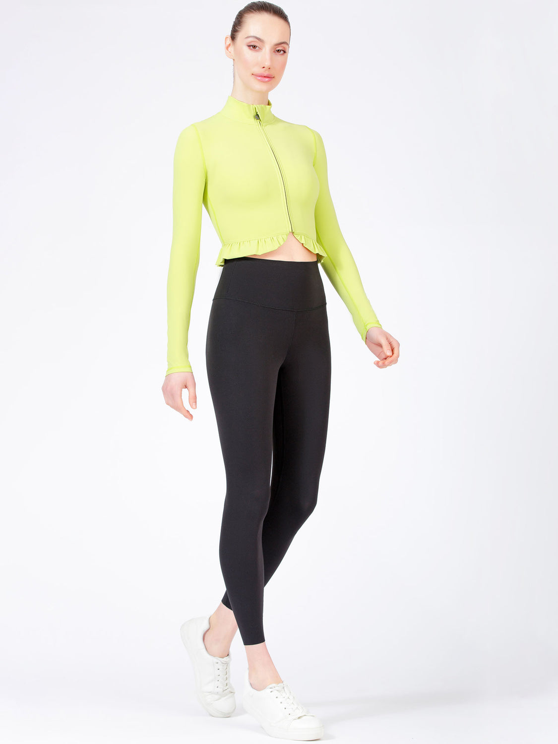 CROPPED RUFFLES JACKET, GLOW