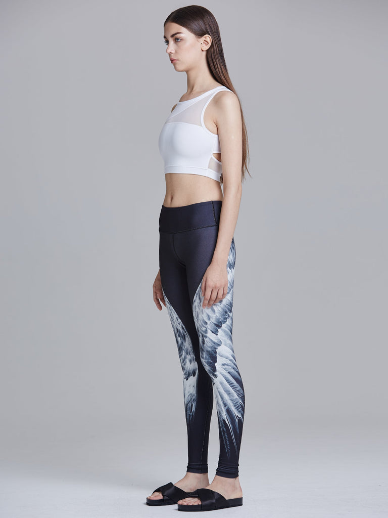 INTERSECTION BRA, WHITE/WHITE MESH