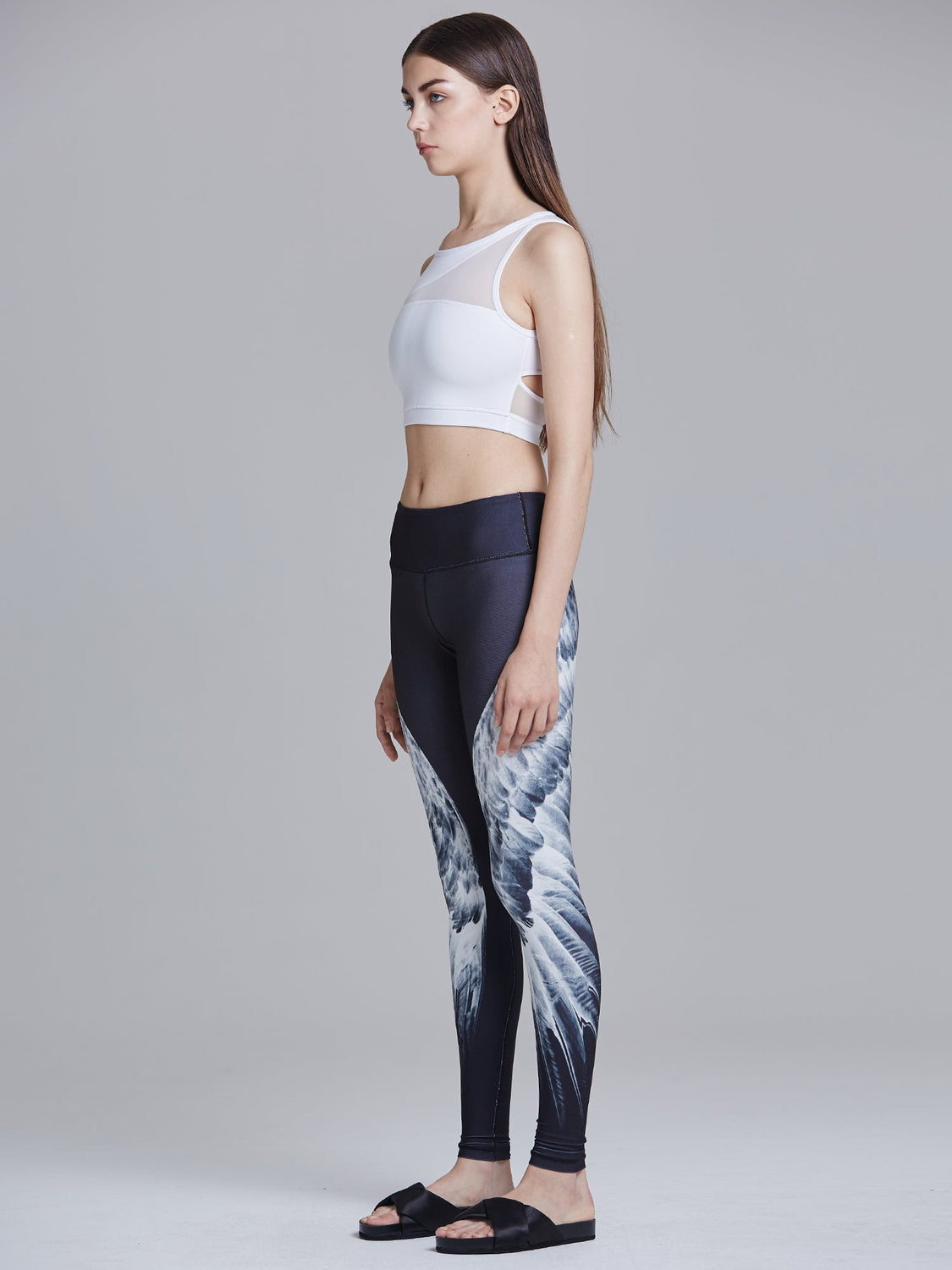 INTERSECTION BRA, WHITE/WHITE MESH