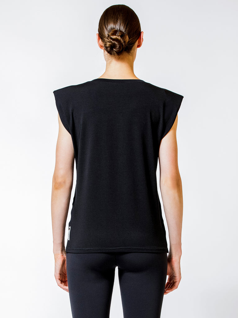 PADDED POWER TANK, BLACK