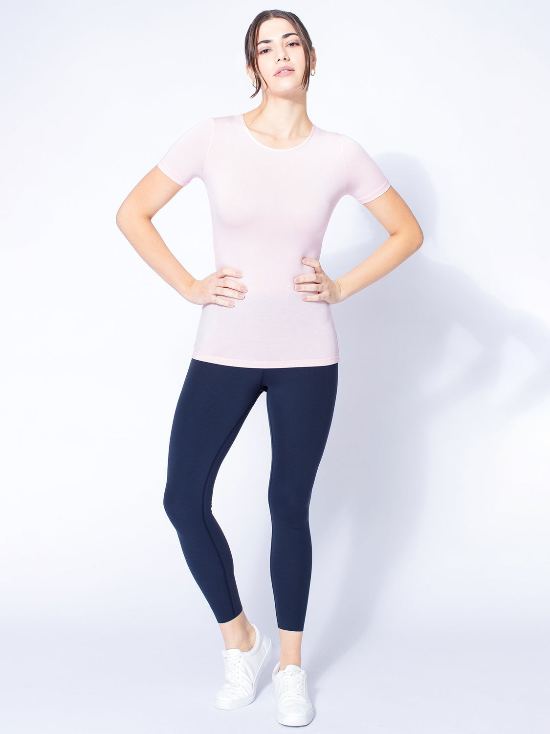 MODAL INTRO TEE, BALLET PINK