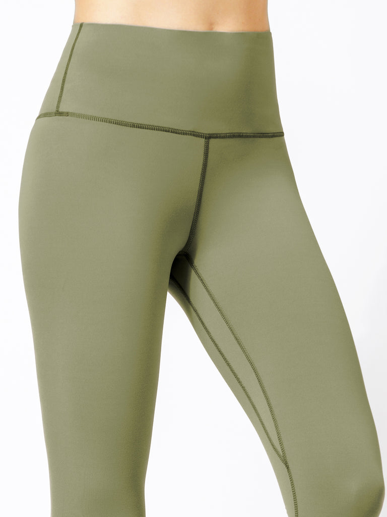 NUDE SEAMLESS HIGH WAIST ANKLE CROPS, SAGE