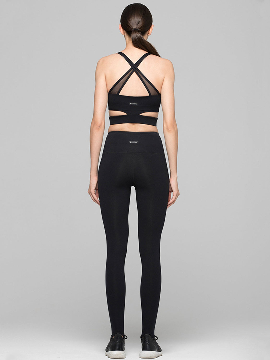 UNION BRA, BLACK/BLACK MESH