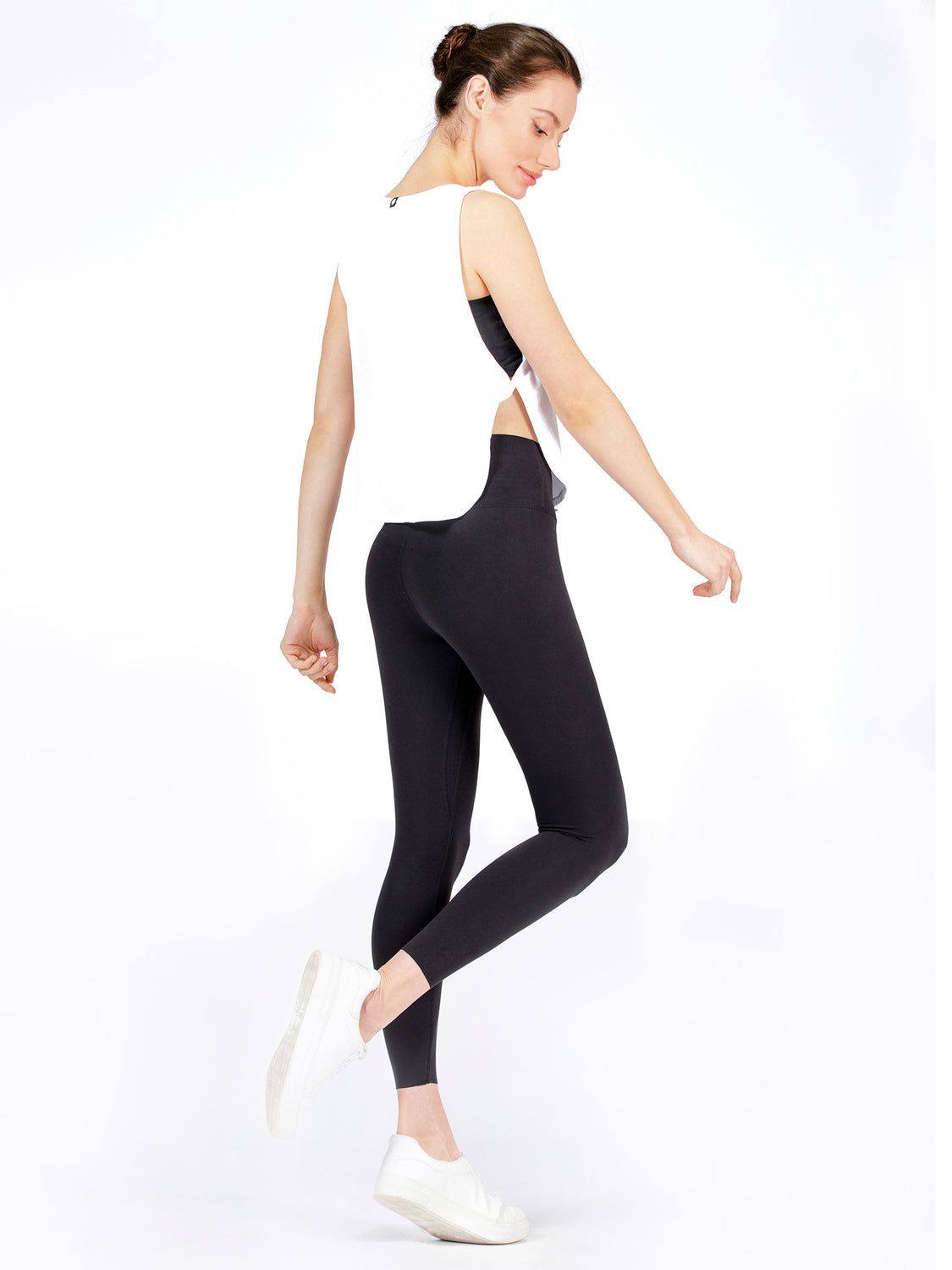SIDE TWIST SURF TANK, SHORT, WHITE