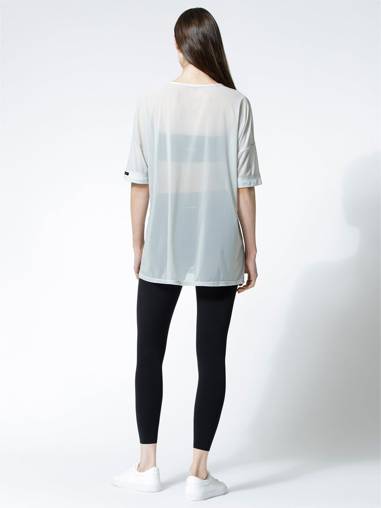 OVERSIZED MESH TEE, SEASALT