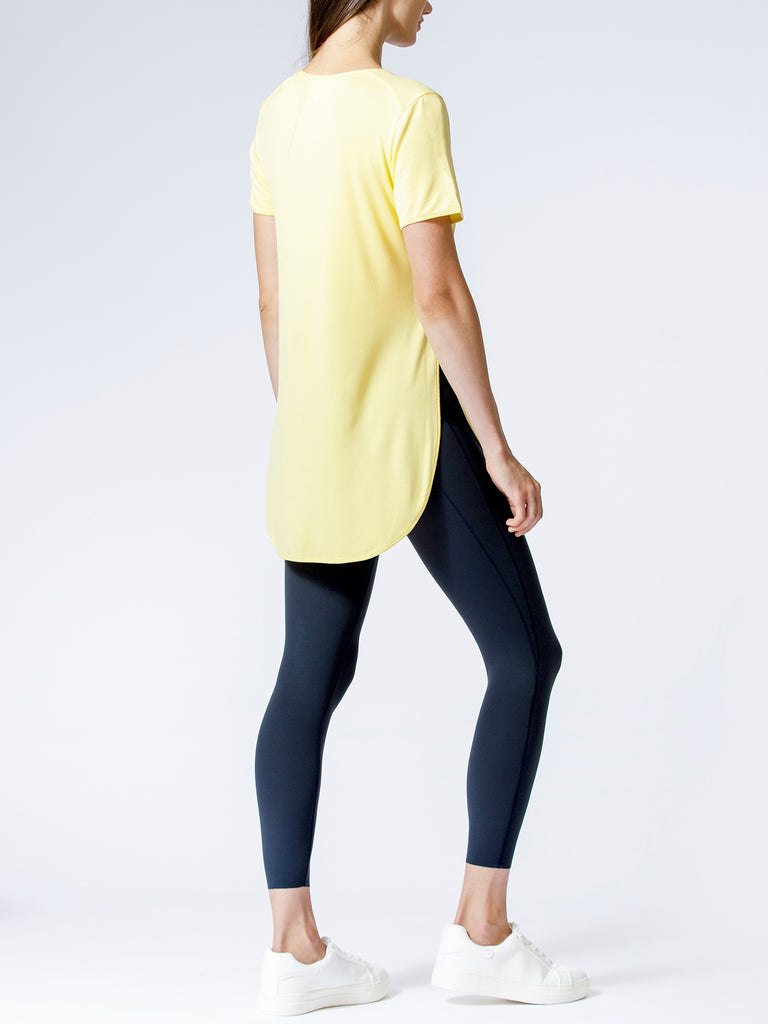 HI LO SIDE SPLIT TEE, JASMINE