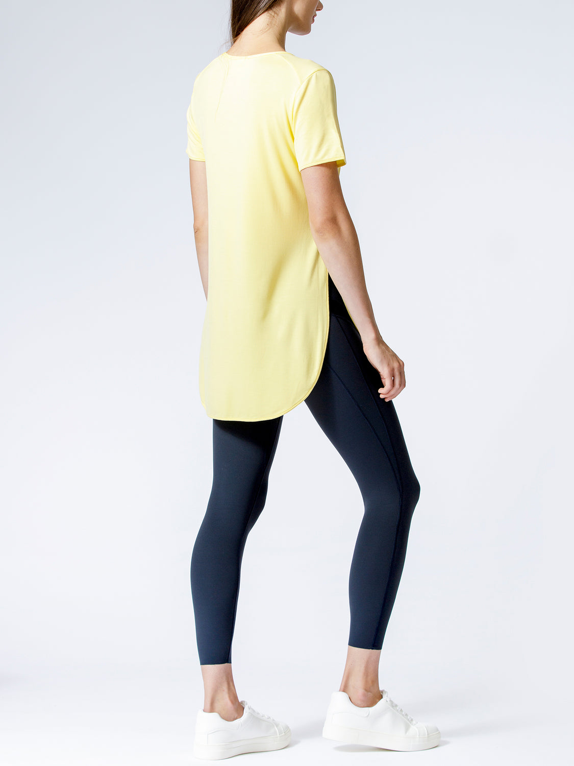HI LO SIDE SPLIT TEE, JASMINE
