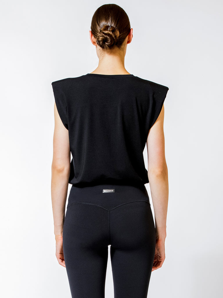PADDED POWER TANK, BLACK