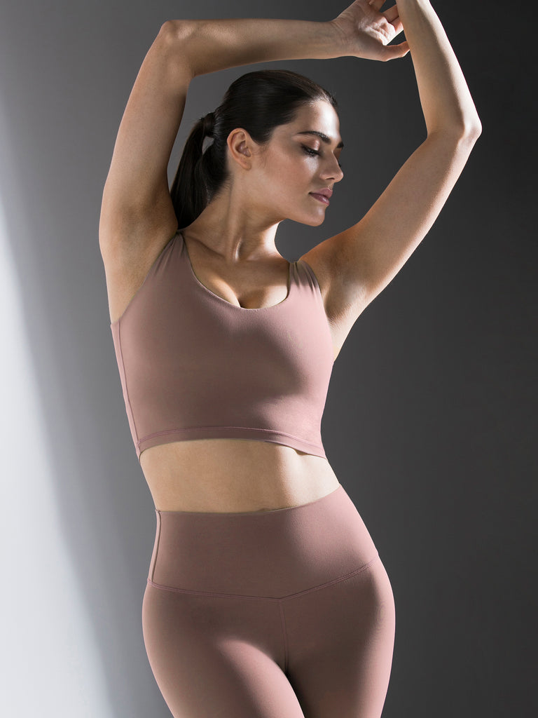 U NECK NUDE TANK, ASH MAUVE