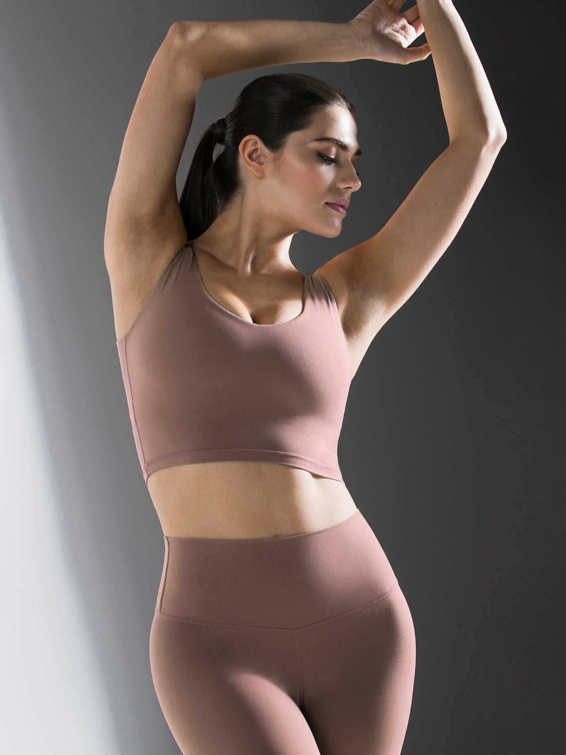 U NECK NUDE TANK, ASH MAUVE