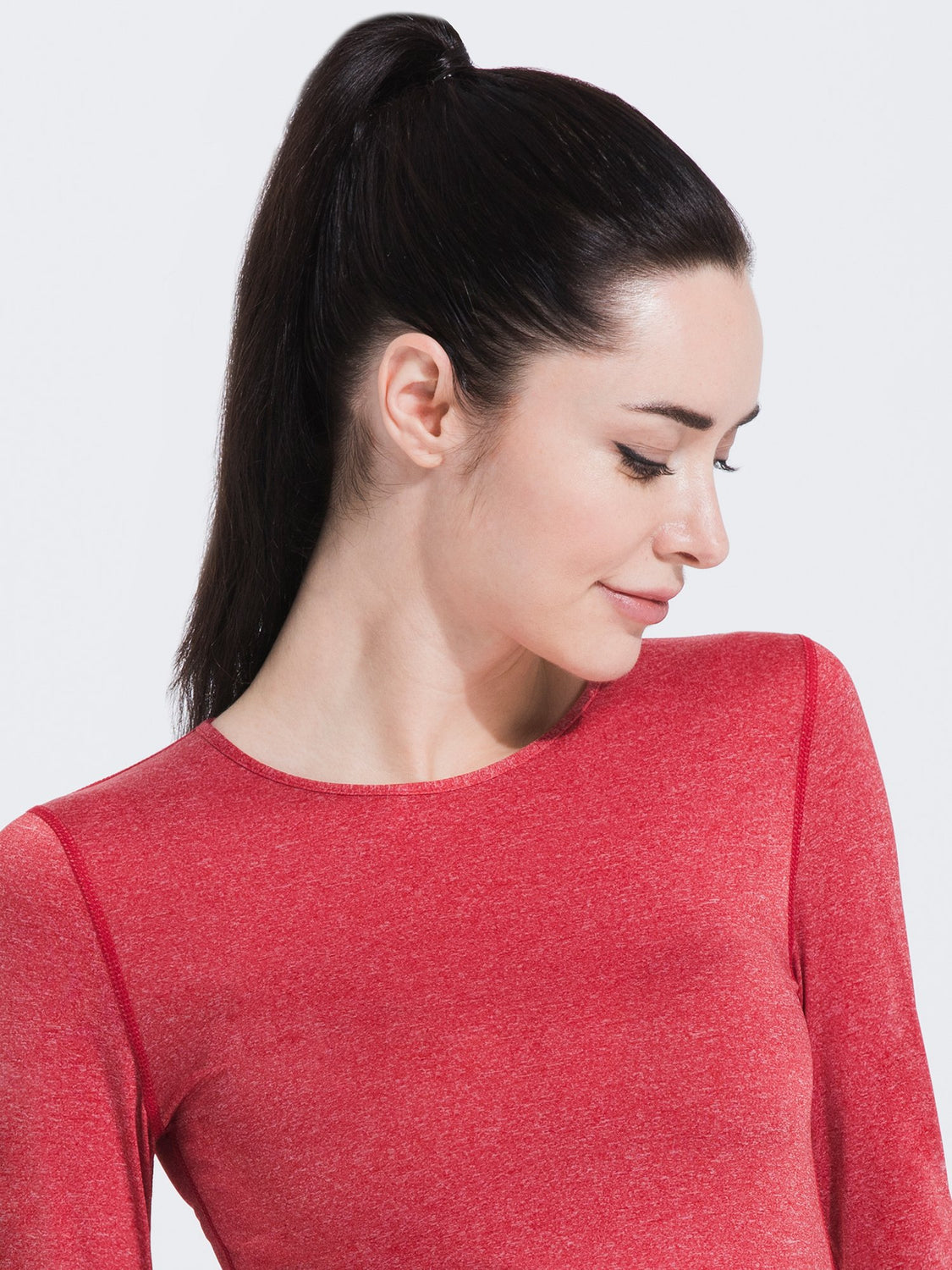 PETAL LONG SLEEVE TEE, RED WFX