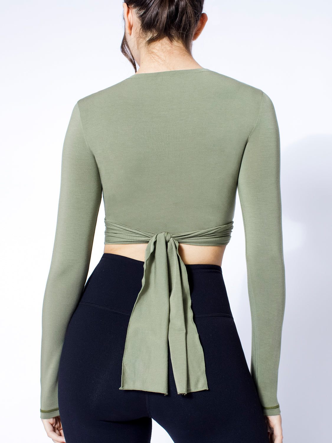 LONG SLEEVE CT WRAP TEE, WILLOW