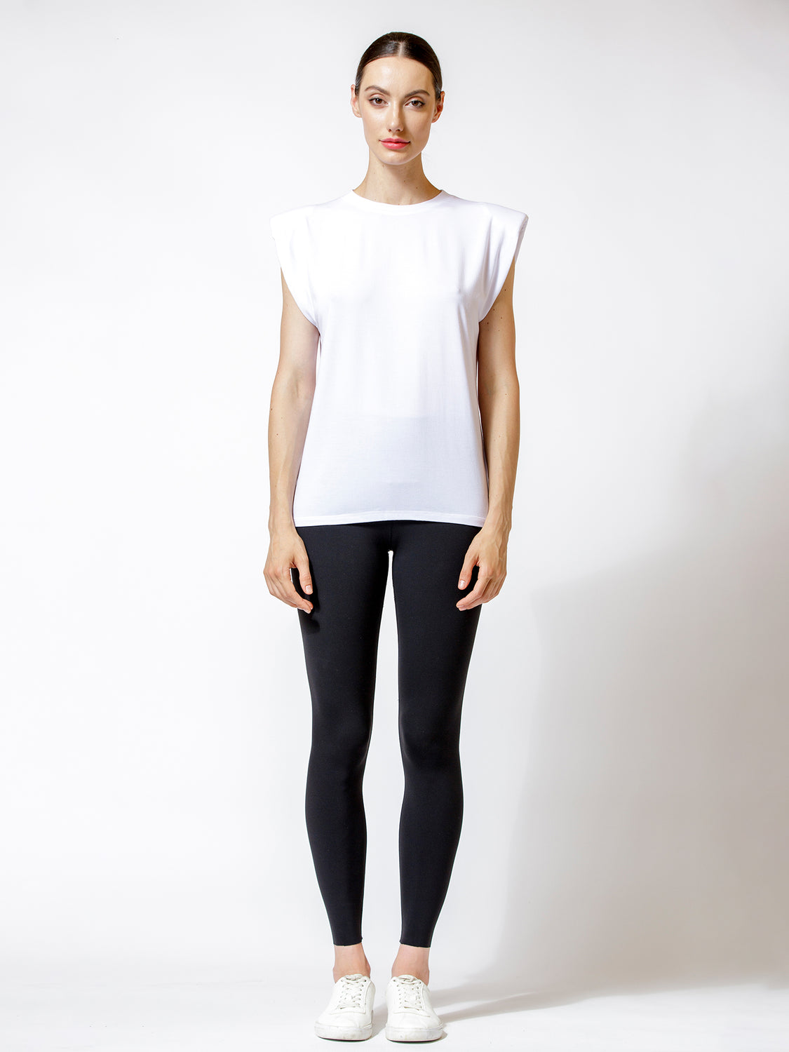 PADDED POWER TANK, WHITE