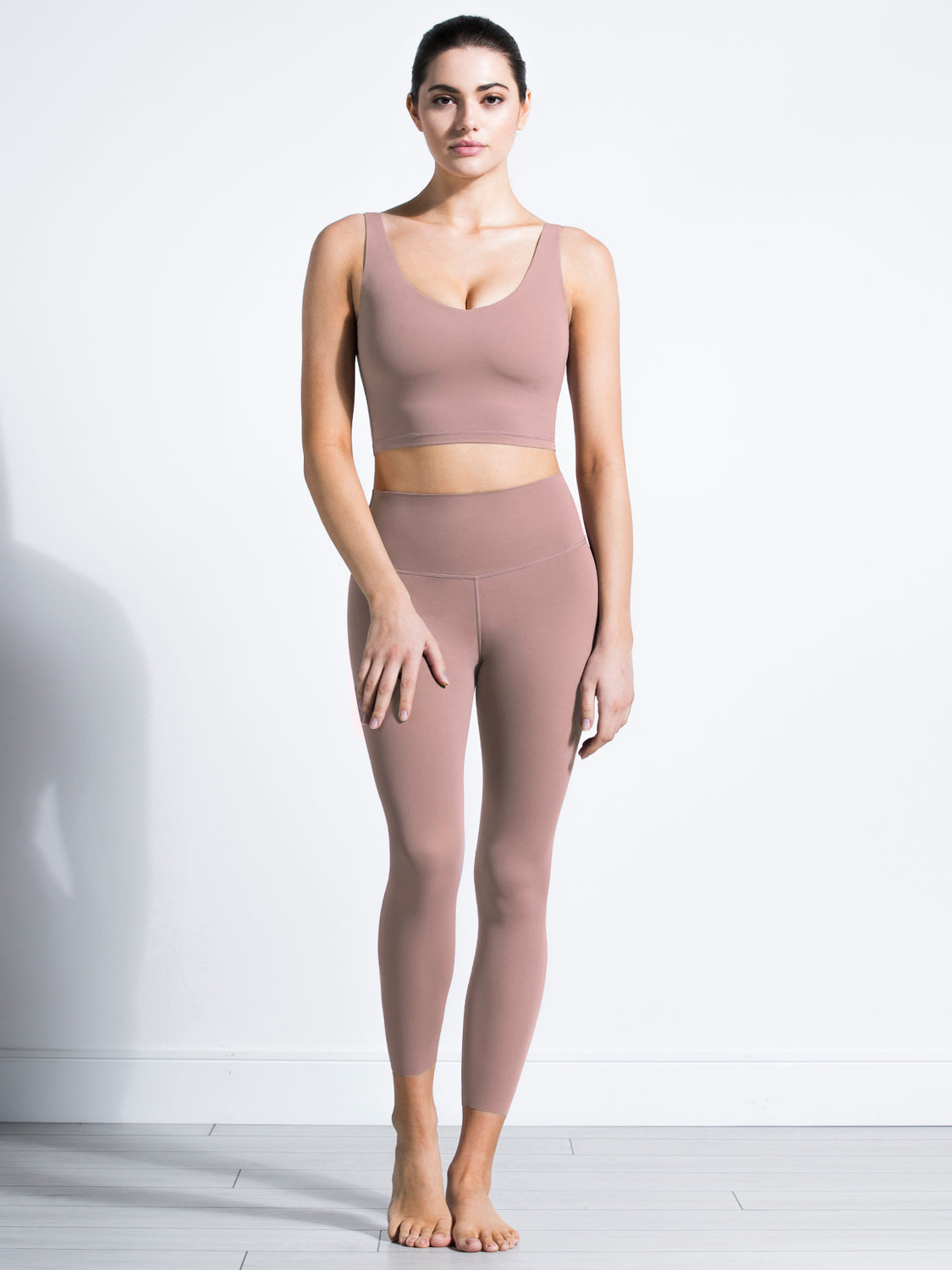 U NECK NUDE TANK, ASH MAUVE