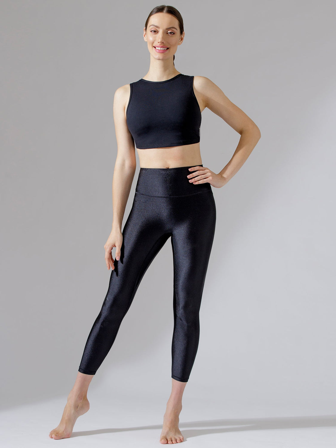 AGILE OPEN BACK MESH BRA, BLACK/BLACK MESH