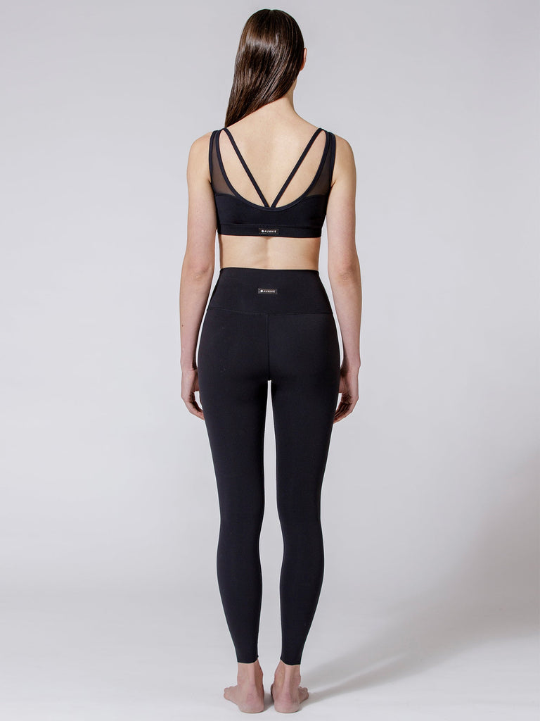 DEMURE MESH BRA, BLACK/BLACK MESH