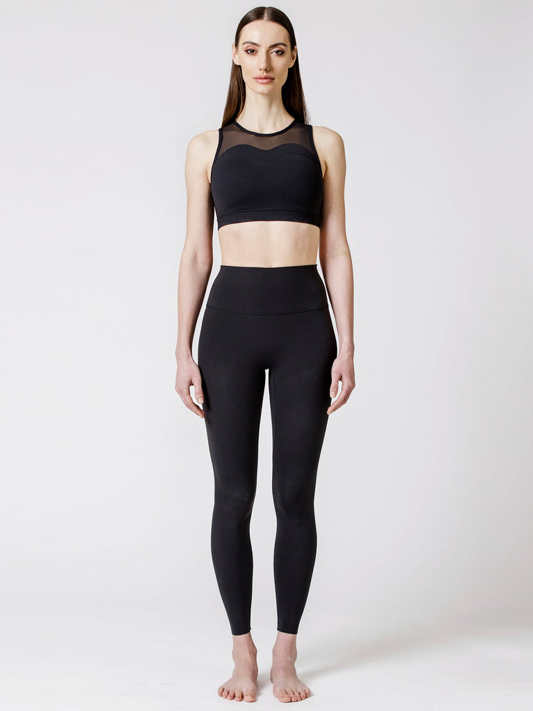 COMPOSITION BRA, BLACK/BLACK MESH