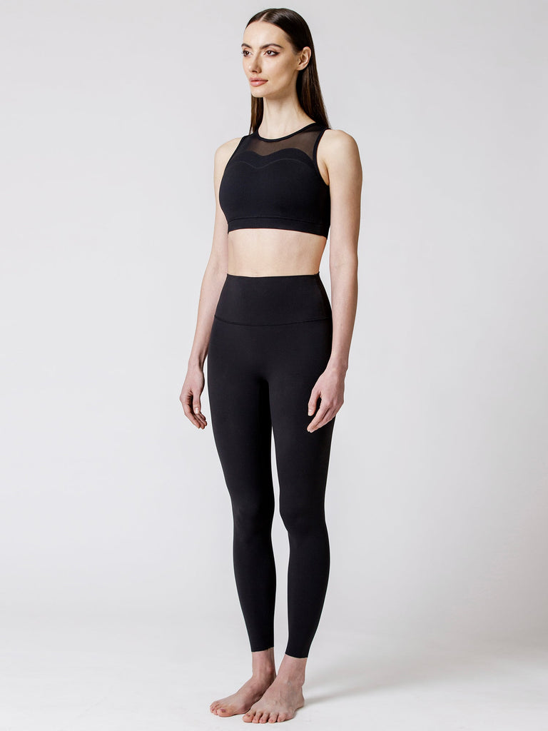 COMPOSITION BRA, BLACK/BLACK MESH