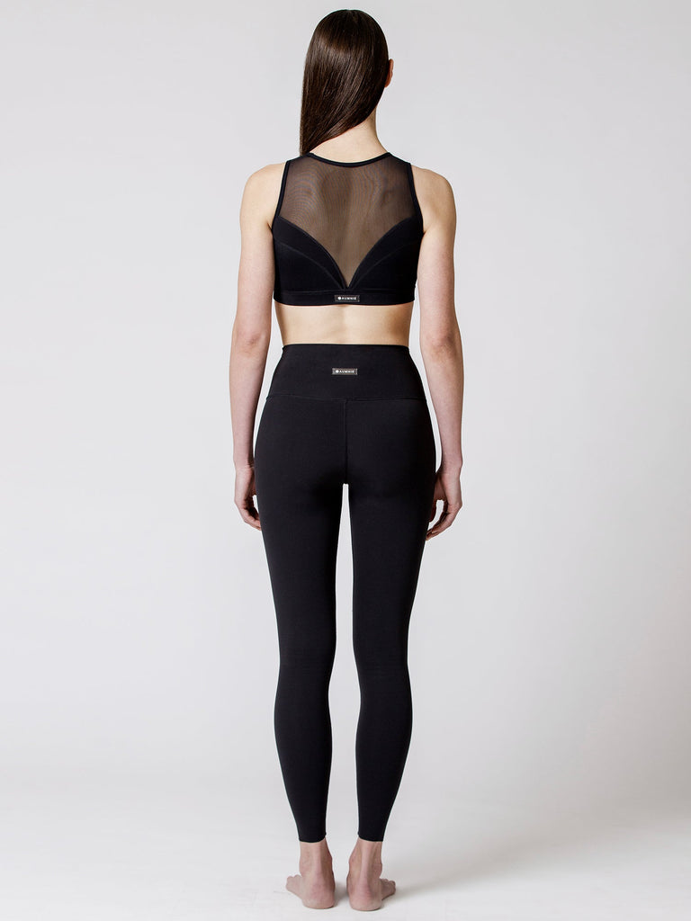 COMPOSITION BRA, BLACK/BLACK MESH