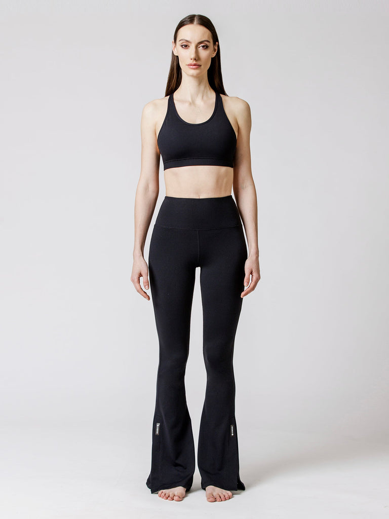 ANGLE BRA, BLACK/BLACK MESH