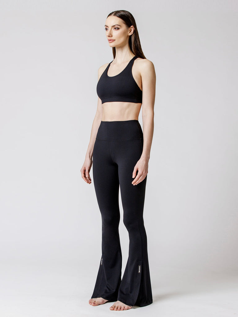 ANGLE BRA, BLACK/BLACK MESH