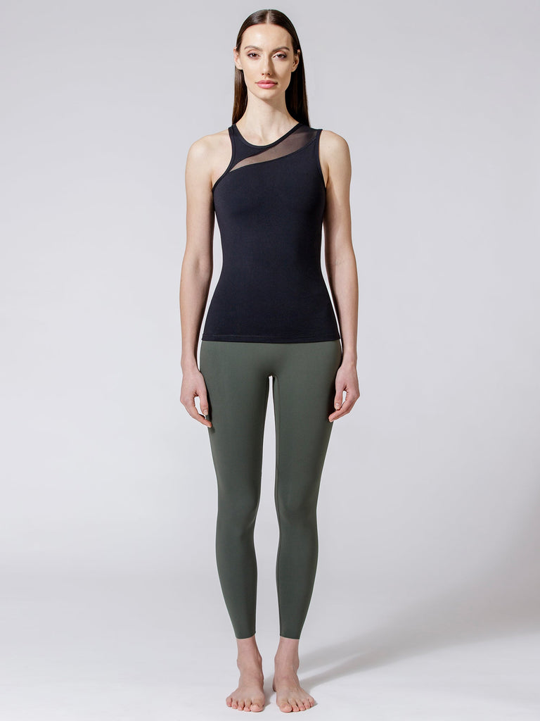CONFLUX TANK, BLACK/BLACK MESH