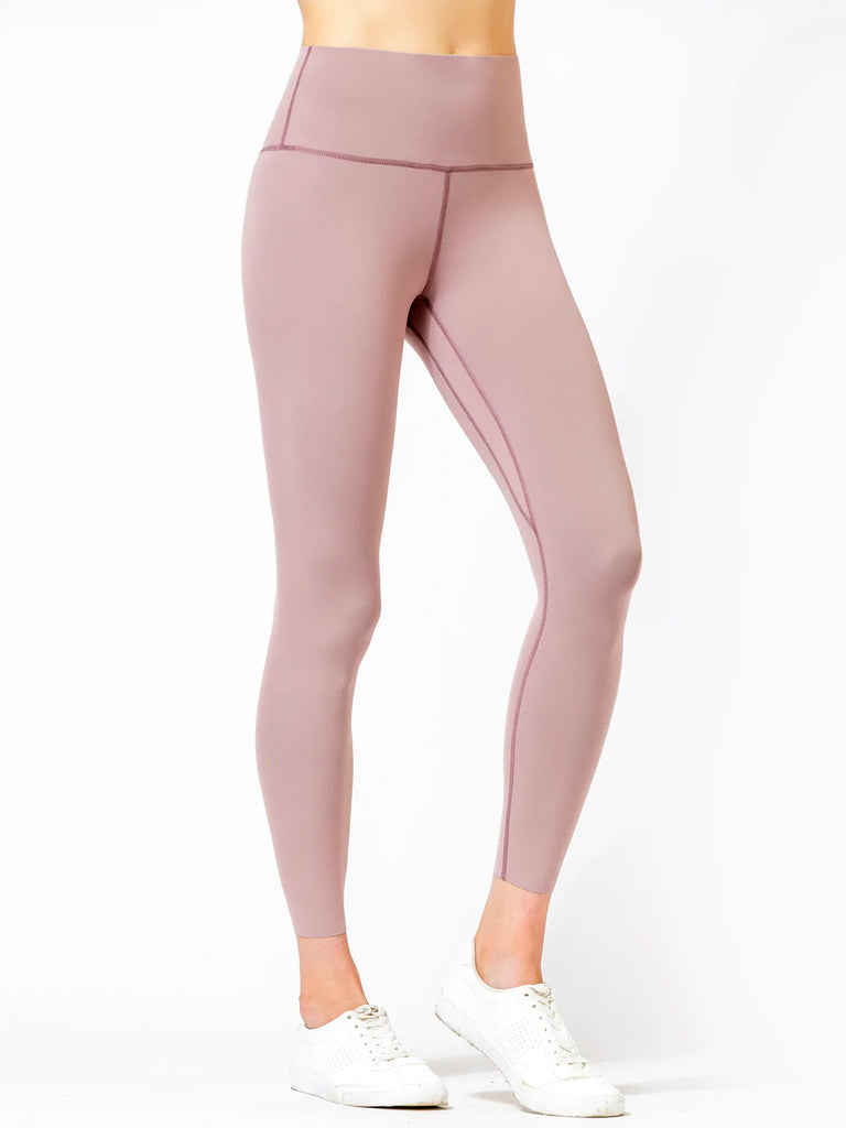 PURE FLOW ANKLE CROPS, ASH MAUVE