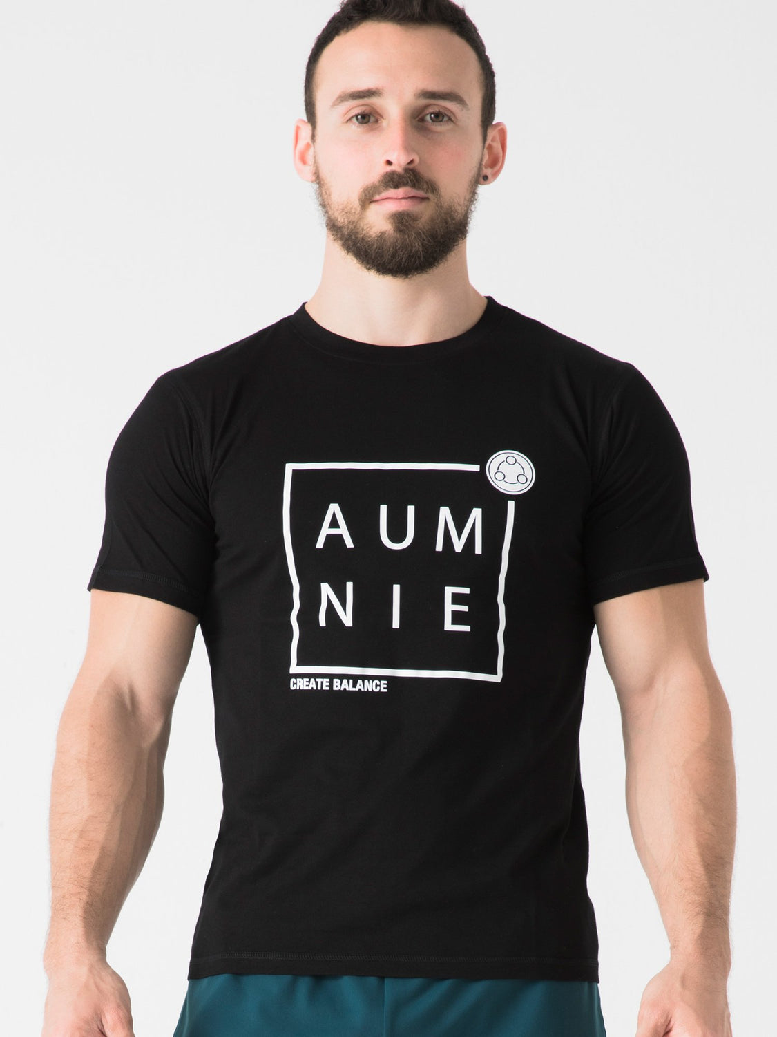 BOXED LOGO TEE, BLACK
