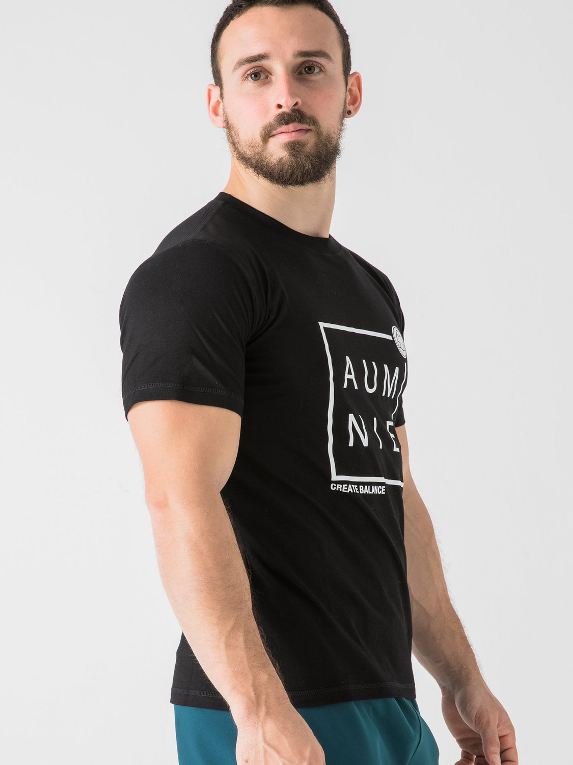 BOXED LOGO TEE, BLACK