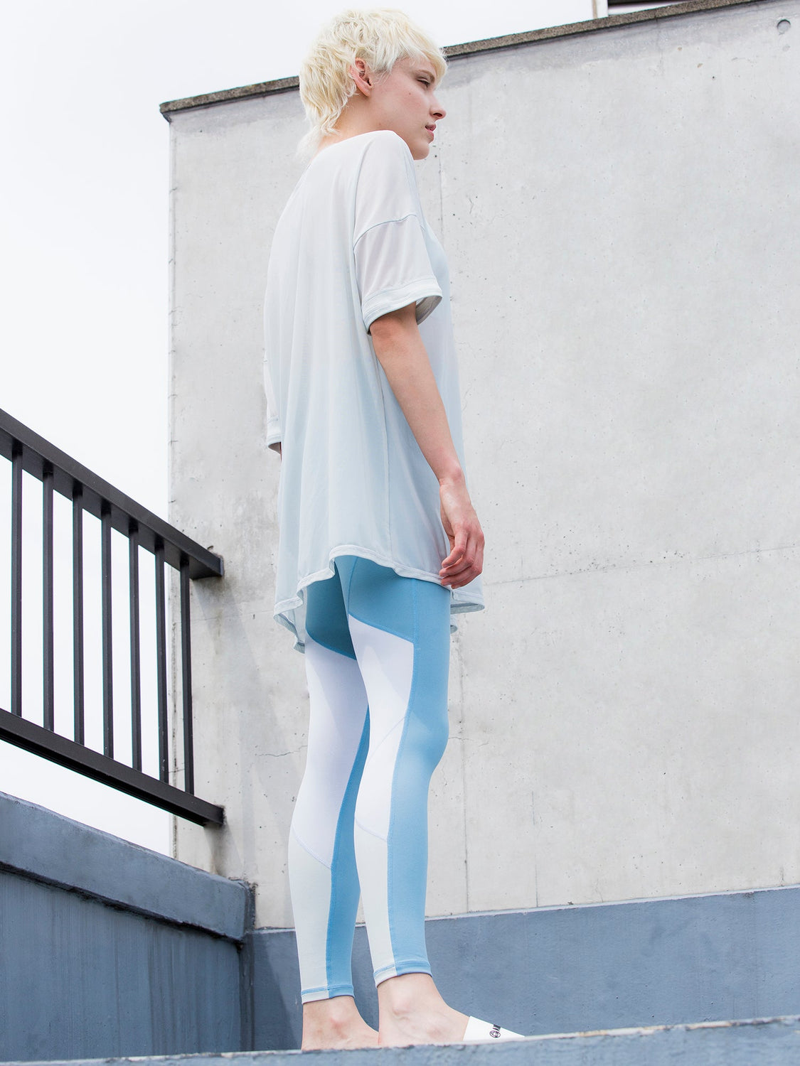 OVERSIZED MESH TEE, SEASALT