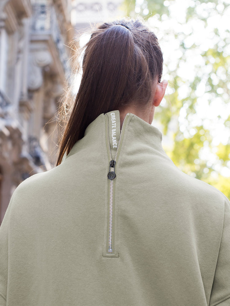 LONG SWEATSHIRT, GREEN