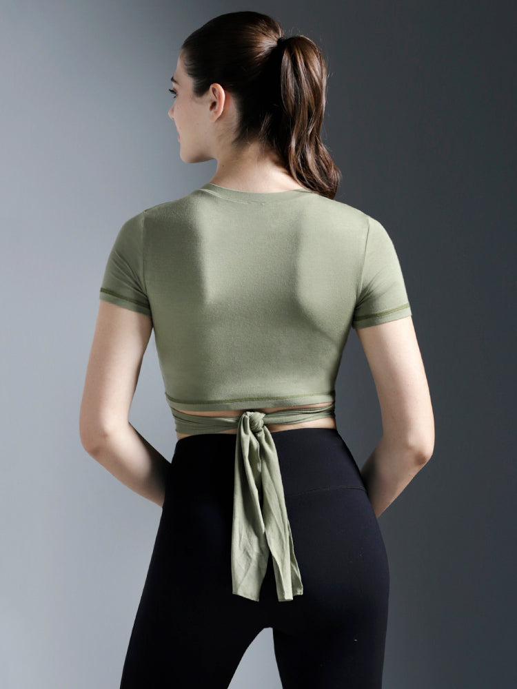 CT WRAP TEE 2.0, WILLOW