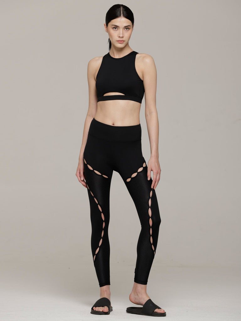 RESONANCE PANTS, BLACK/PERFORATED BLACK