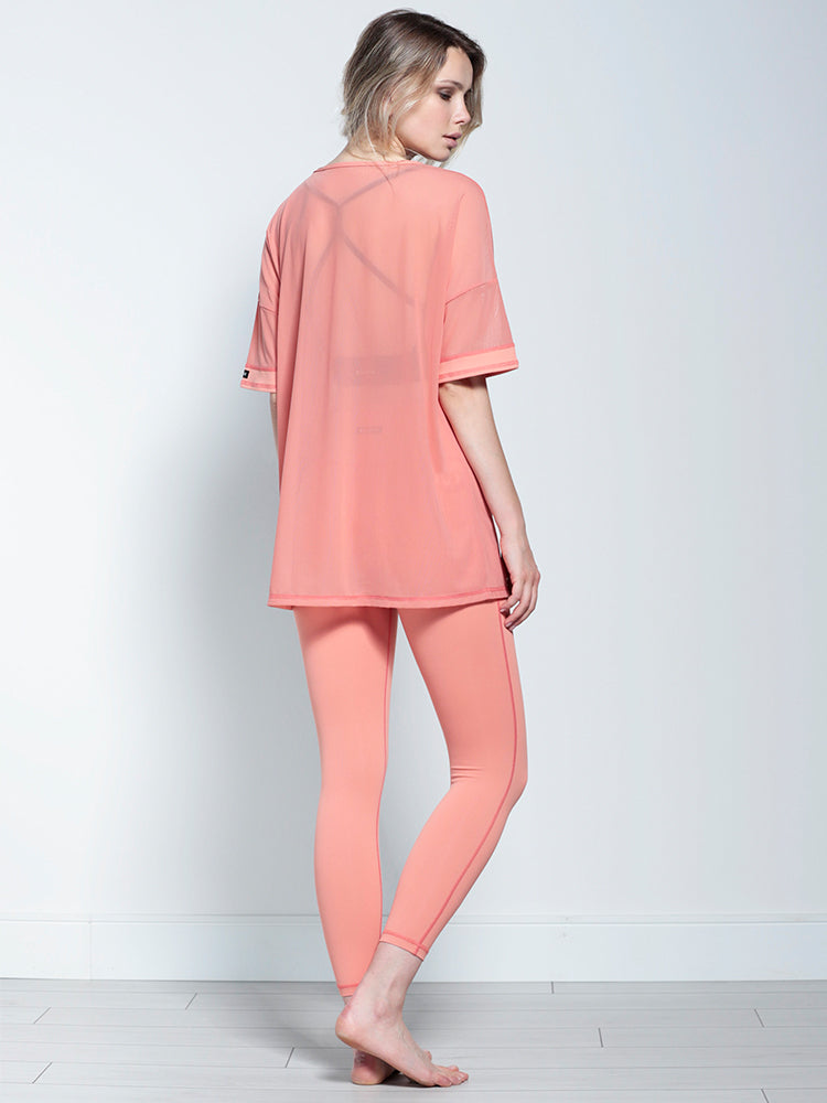 OVERSIZED MESH TEE, CALIFORNIA MESH