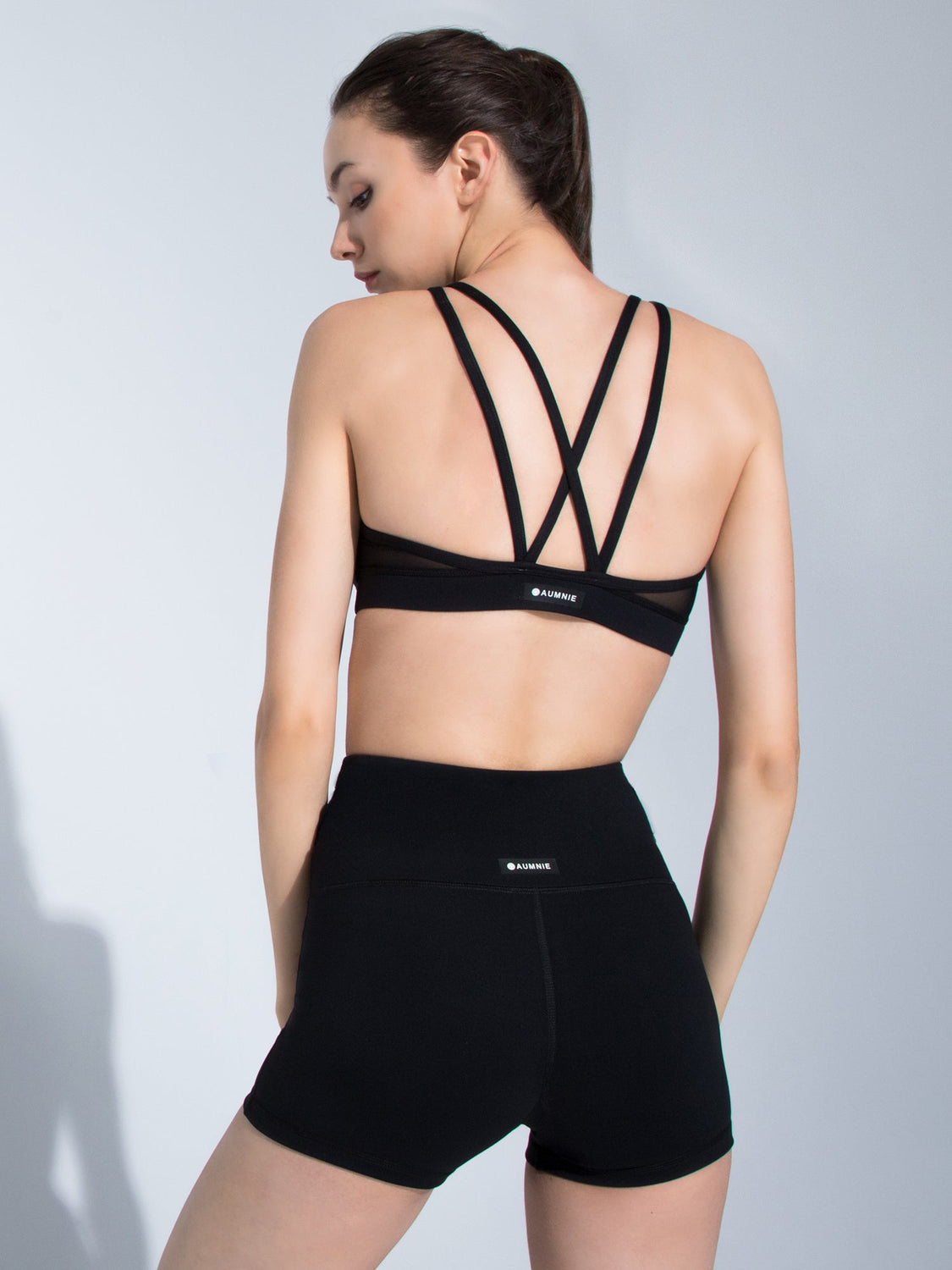 CLASSIC BRA, BLACK/BLACK MESH
