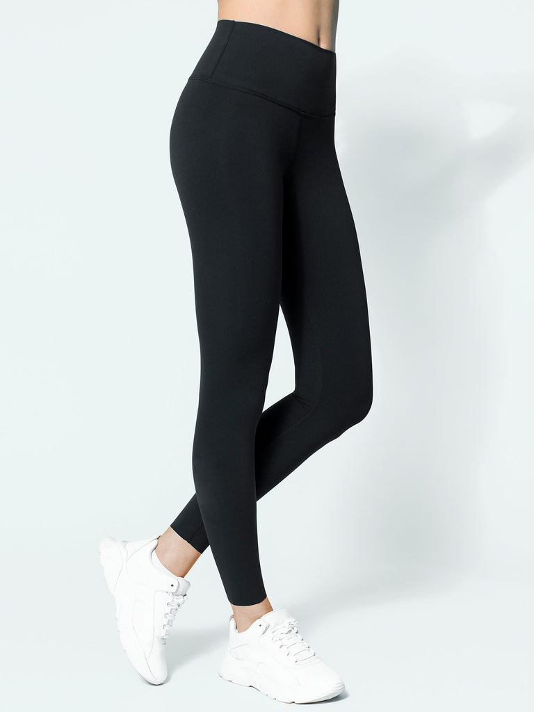 NUDE SHAPE HIGH WAIST PANTS, BLACK