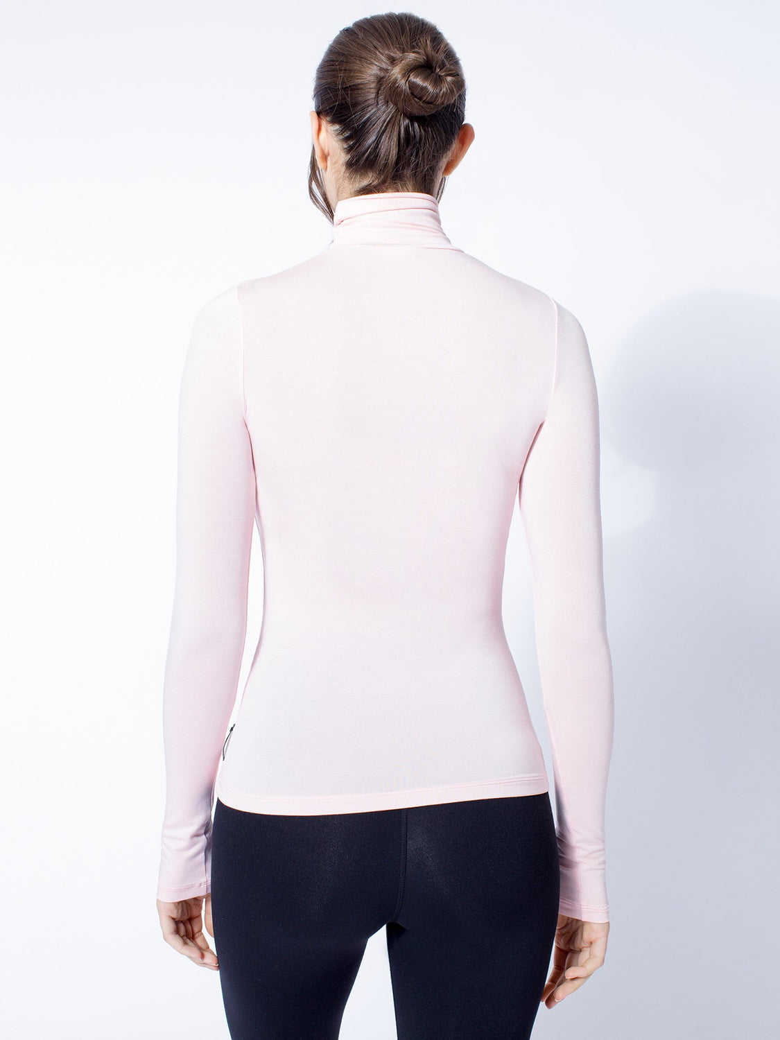 TURTLENECK TOP, BALLET PINK