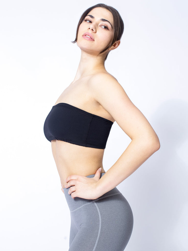 BANDEAU BRA, BLACK