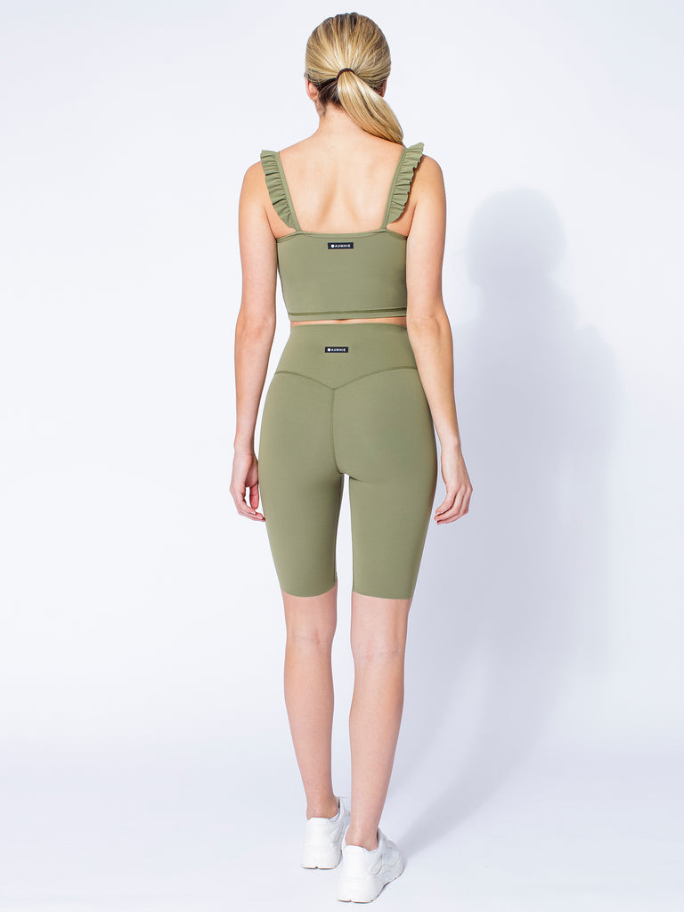 NUDE SHAPE BIKER SHORTS, SAGE
