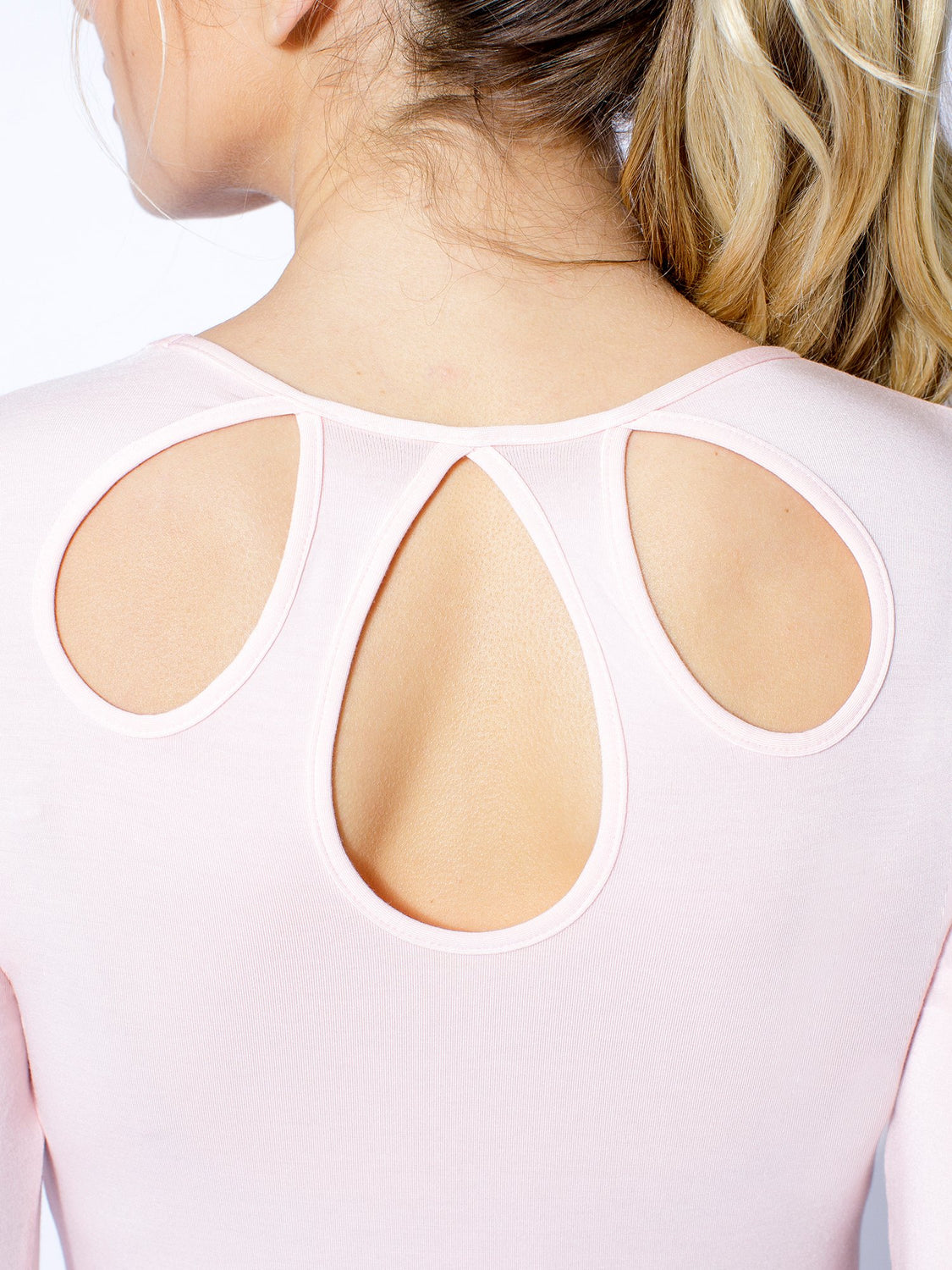 PETAL LONG SLEEVE TEE, BALLET PINK
