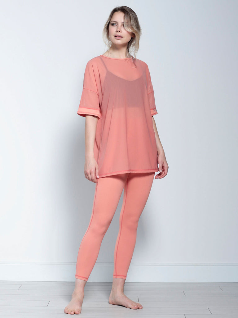 OVERSIZED MESH TEE, CALIFORNIA MESH